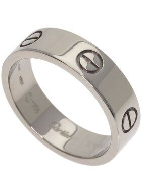 Cartier Love Ring 61 18k White Gold